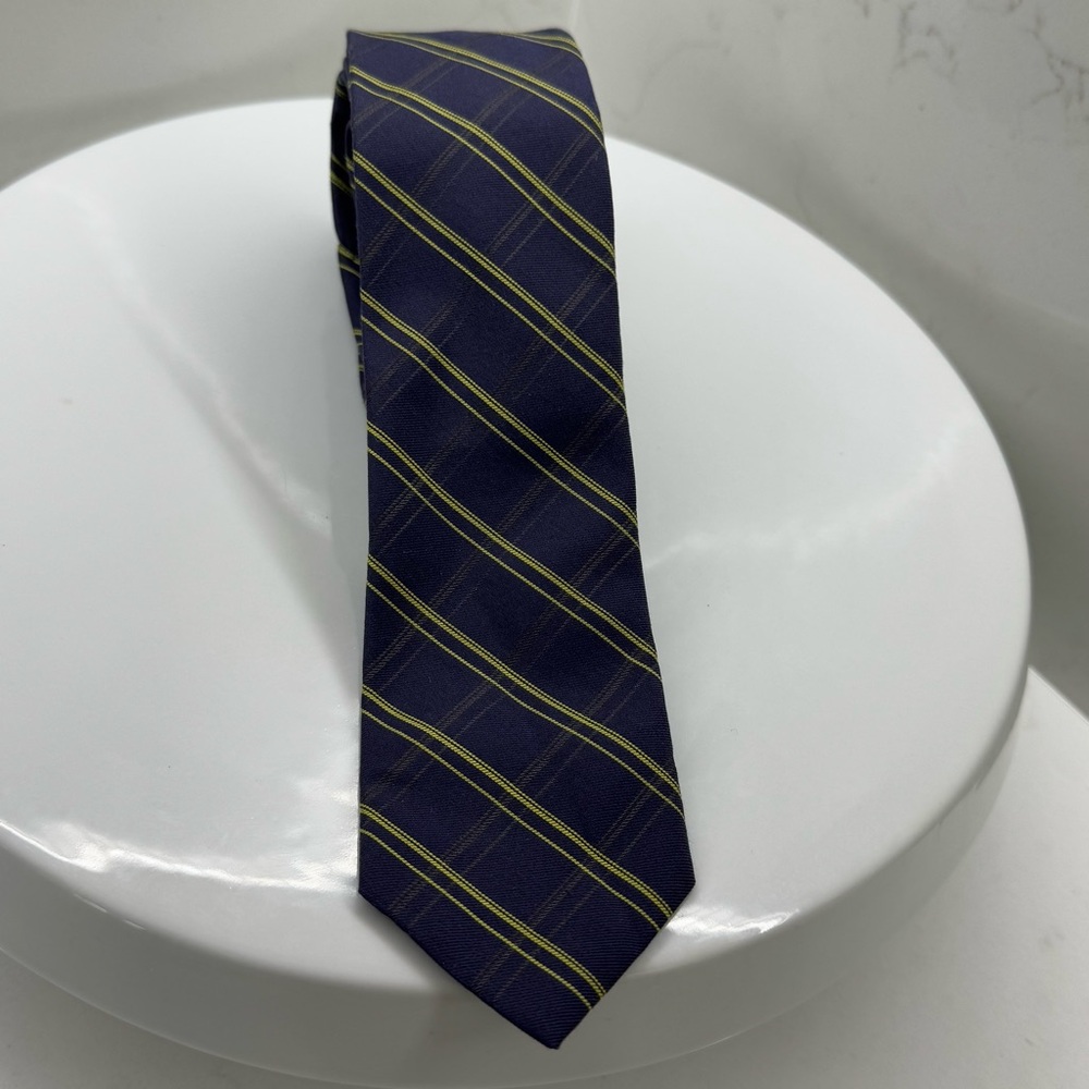 Theory Roadster striped skinny tie NWT